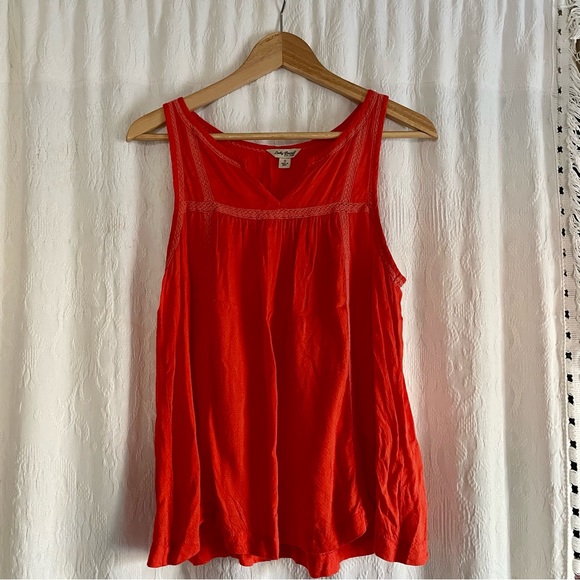 Lucky Brand Coral Sleeveless Blouse - Picture 1 of 4
